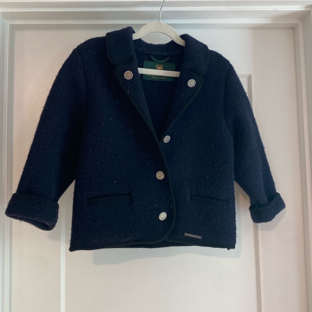 Vintage Giesswein Tracht Wool Jacket Size 4 T